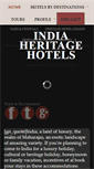 Mobile Screenshot of india-heritage-hotels.com